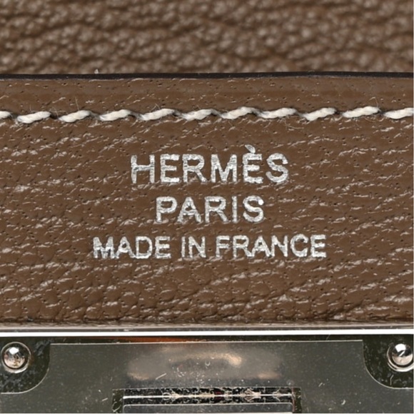 Hermes Chevre Chandra Kelly Pocket Compact Wallet Etoupe - Picture 10 of 17